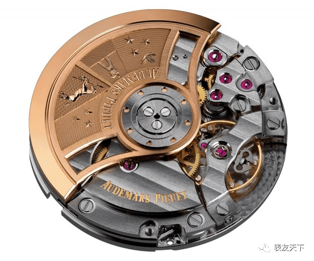 4302自动上炼机芯,振频4hz(28,800次/小时),零件数257枚,32石.