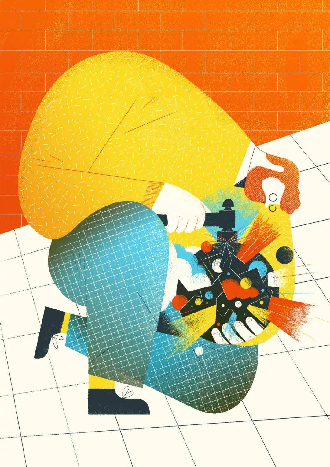 爱尔兰插画师cathal duane:现代人