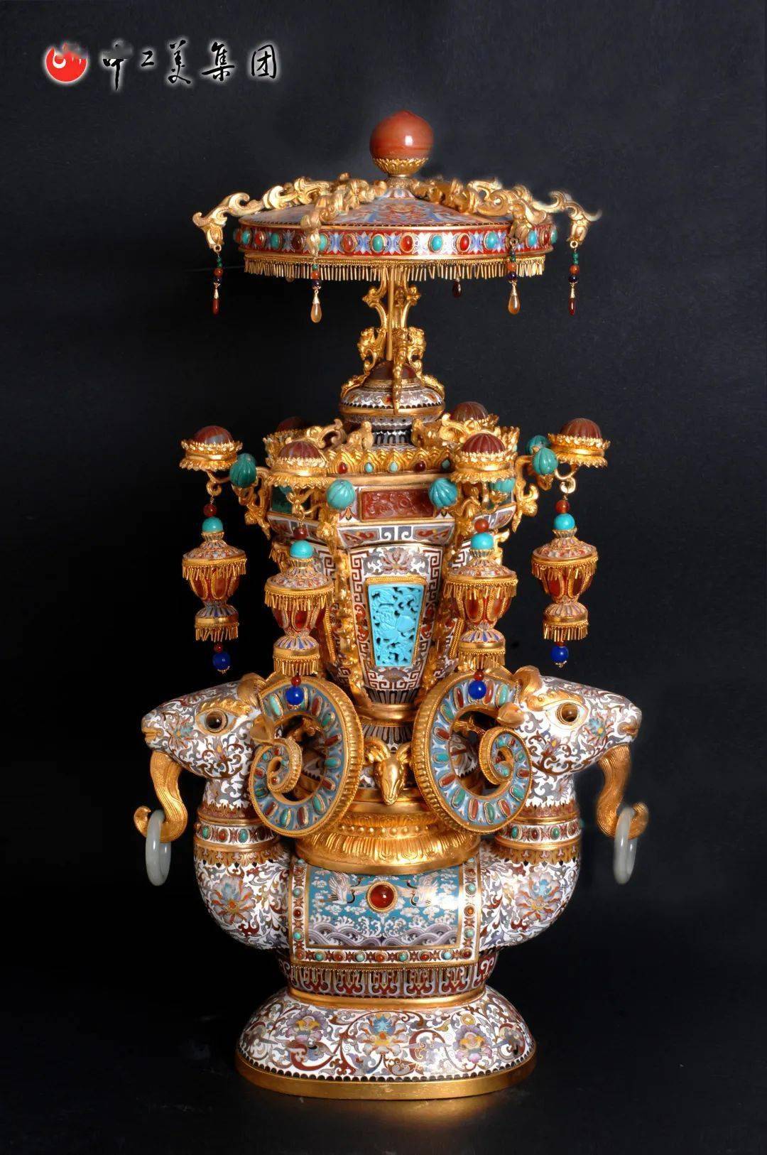 中工美精品云展厅 丨 景泰蓝《吉羊宝灯》
