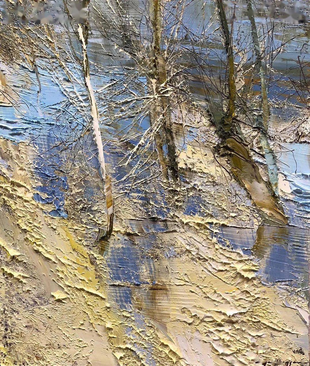 油画灵动的风景肌理