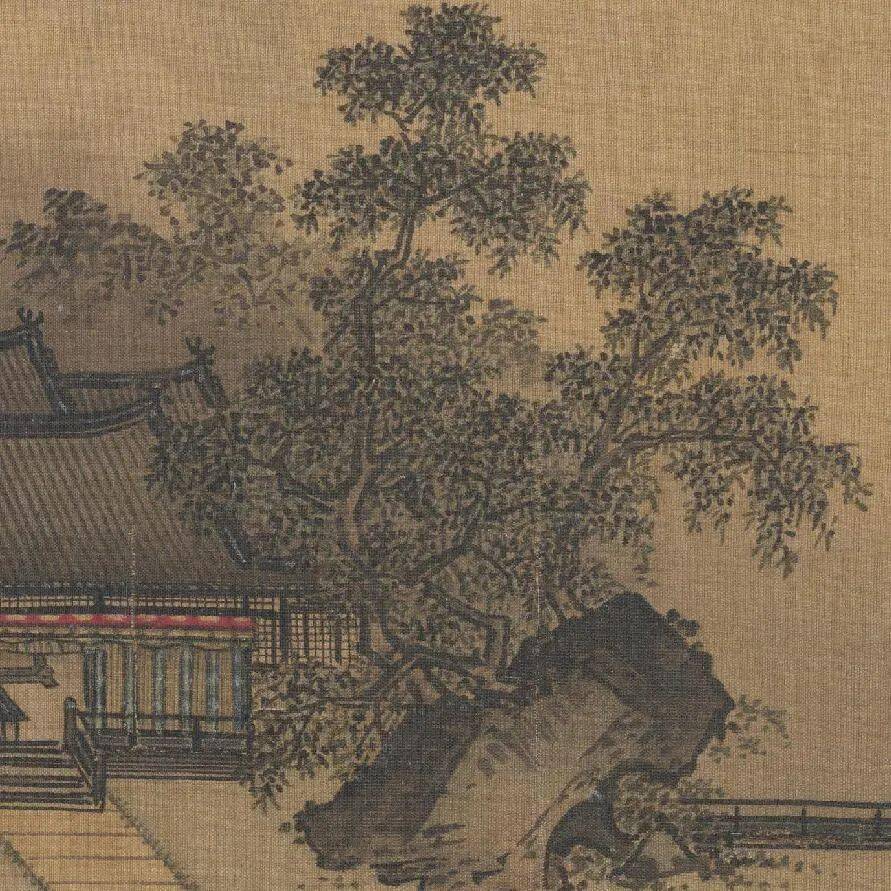 赏画宋深堂琴趣图