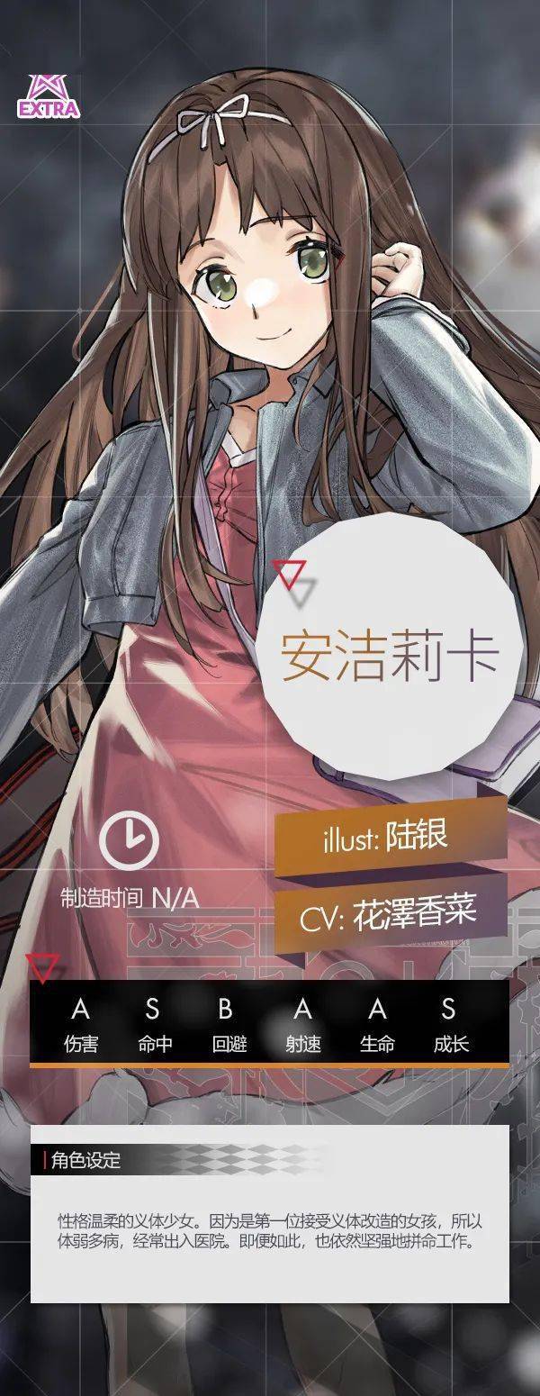 梦间剧神枪少女联动特典人形介绍安洁莉卡