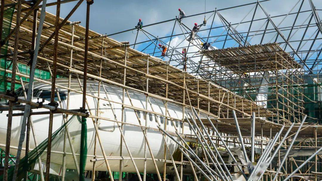 哇濠江有架大飞机原来是