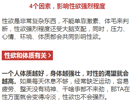 體毛旺盛代表性欲強嗎一文揭曉性慾強弱的真相