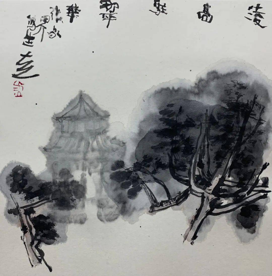 岭南大写意方土庚子山水