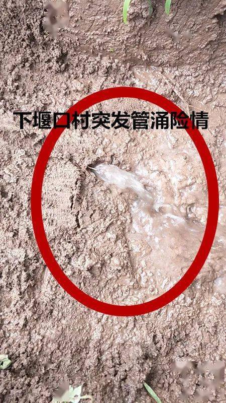 三线劳力上堤,北门口,丢家垸外堤交通管制,下堰口村突发管涌险情