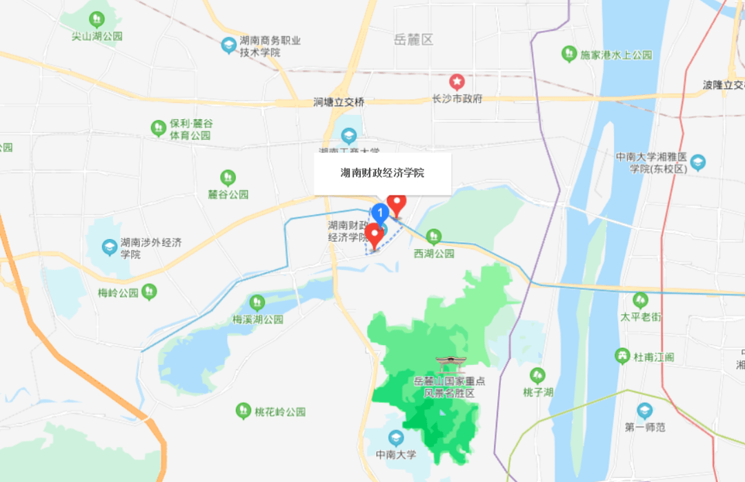 湖南城市学院校园地图图片