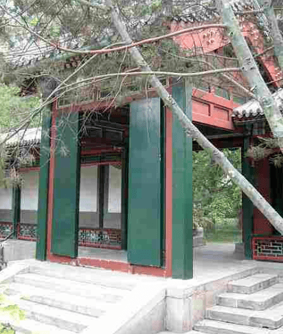 百科屏门中式传统建筑中遮隔内外院的门