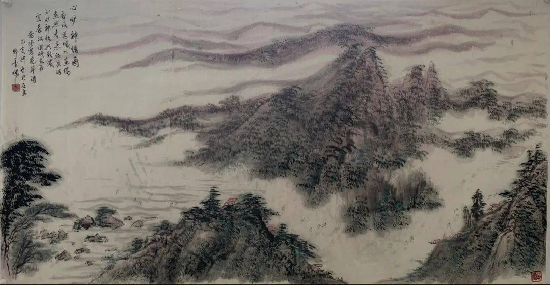 先后从师张大千弟子刘君礼教授,著名书画家严六符,刘止庸研习山水画.