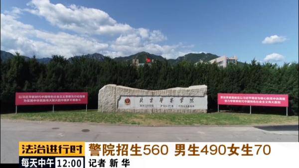 北京警察学院招生560人!