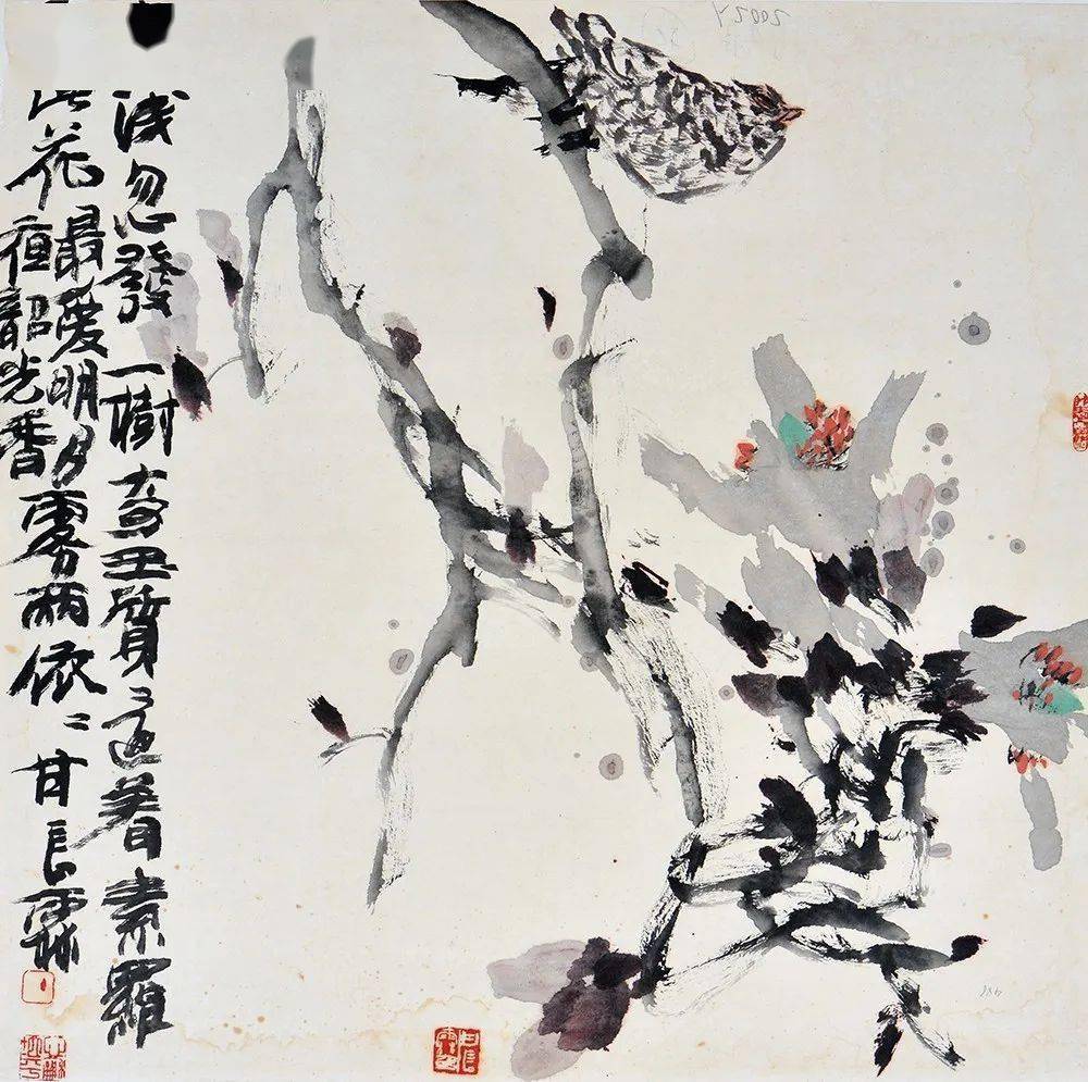 甘长霖《春浅勿发之》▲ 赵奇《风景》▲ 吴秉才《阴山深秋图》