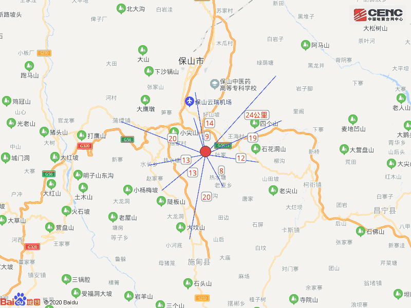 墨江縣發生3.5級地震…頭一天雲南保山3.7級地震