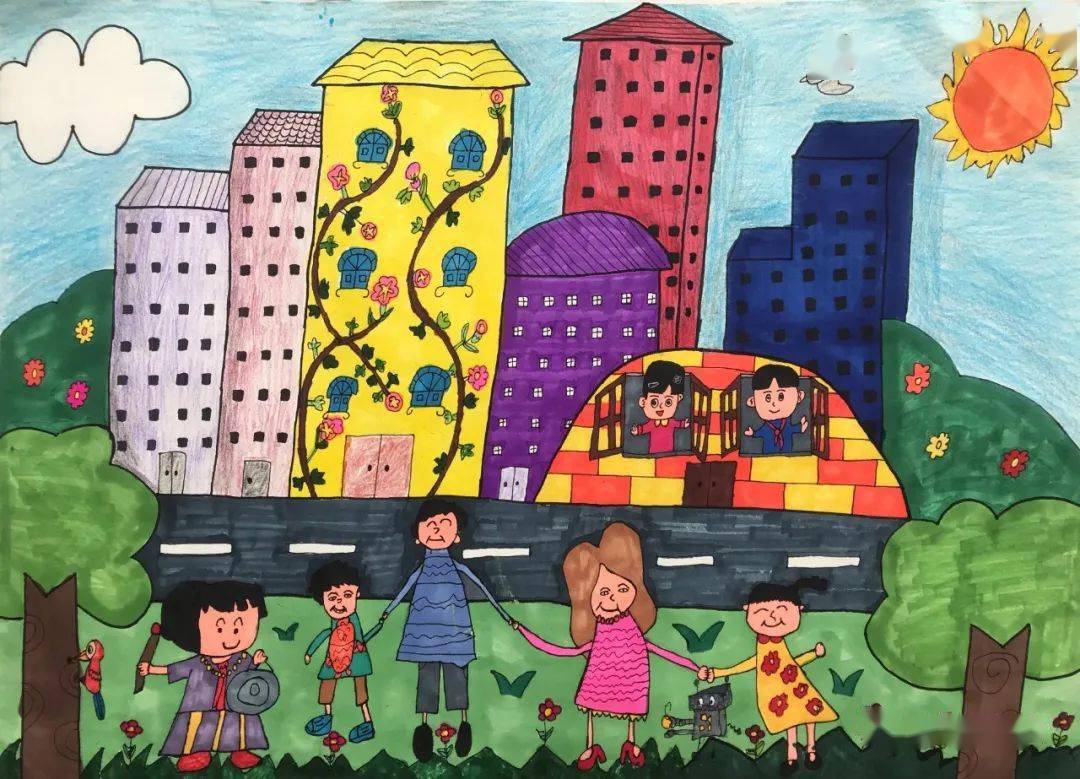 妈妈说我从小就喜欢画画,升入一年级时,我就加入了学校的幻彩儿童画