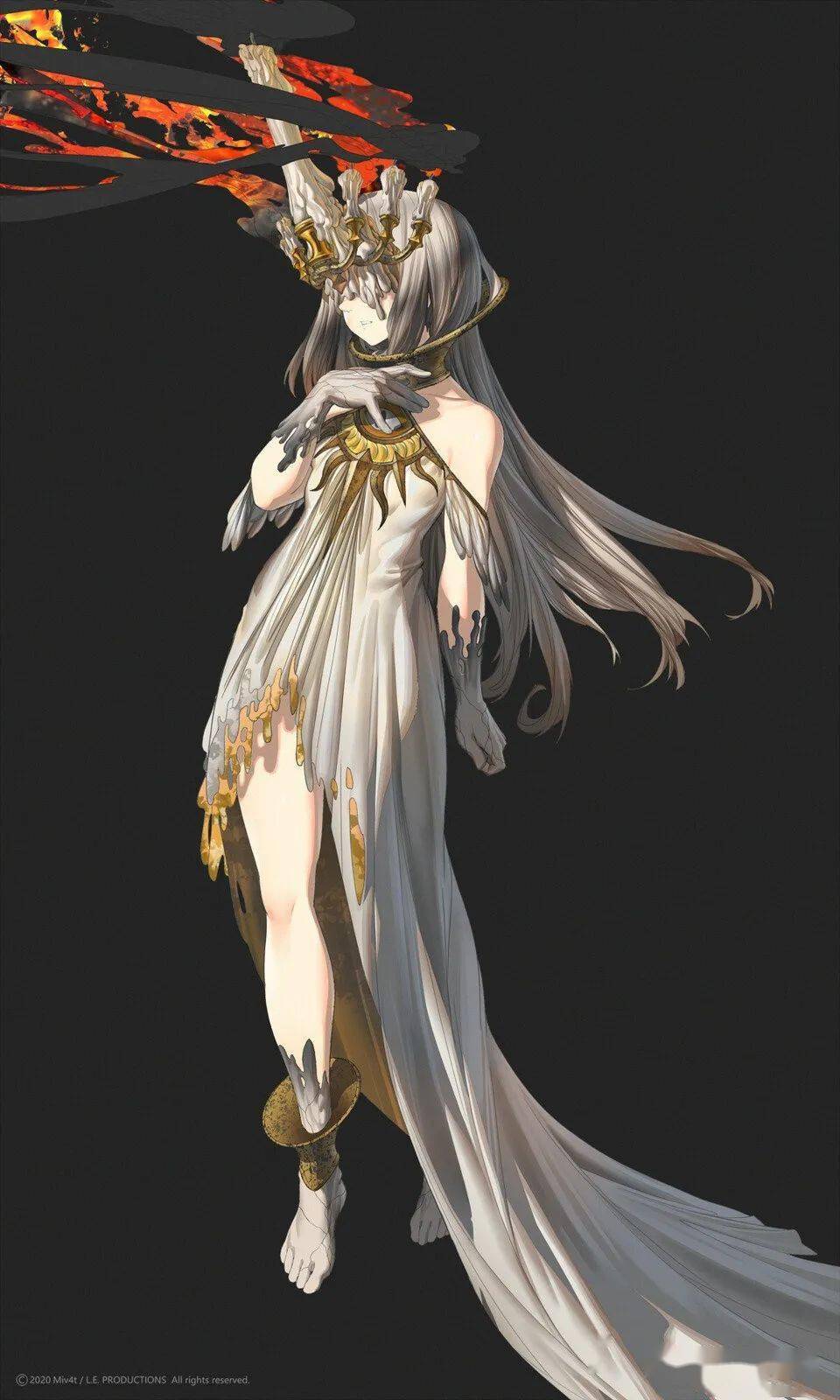 炽烈如火与冷冽似冰的人设概念设计人物插画师m4miv4t作品欣赏