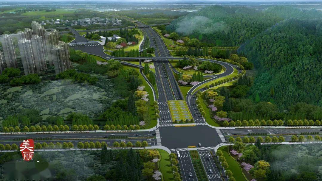 建设的之江地区主要道路即彩虹快速路西延工程之江段杭富城际线附属