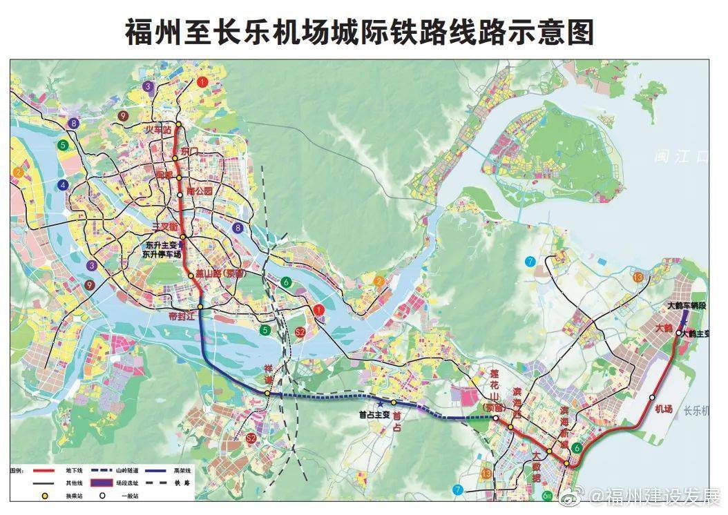 滨海快线最新线路图:多个站点改名