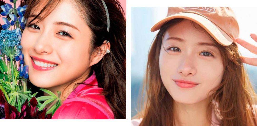 明媚少女石原里美一直都是标准的日系细眉, 有极细的轮廓以及封闭的毛