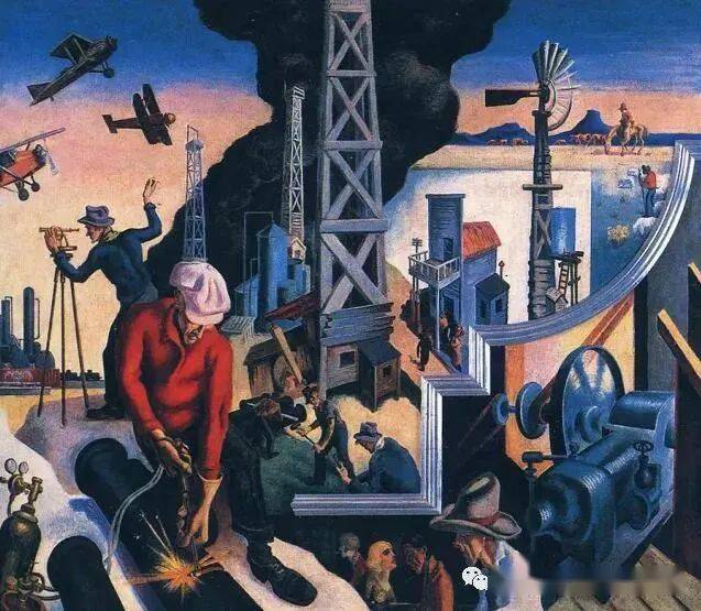 美国人自己的梵高托马斯哈特本顿画笔下的美利坚西部拓荒史