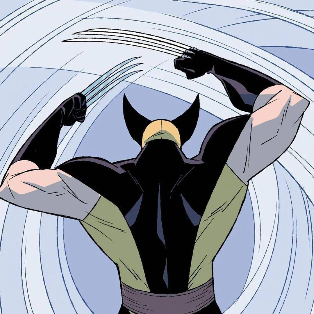 居家的金刚狼用钢爪给自己做拼图玩