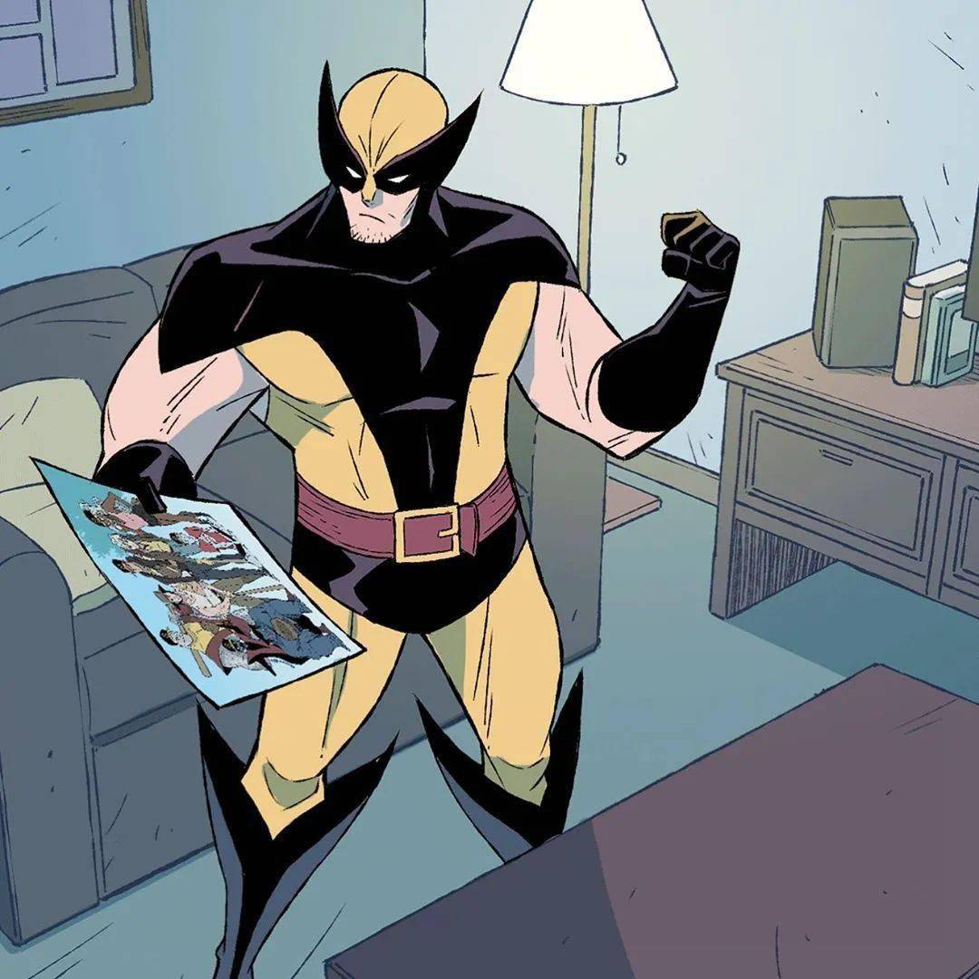 居家的金刚狼,用钢爪给自己做拼图玩_漫画