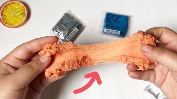 可塑橡皮还能这么玩一秒变成千丝泥无硼砂不用任何做泥材料