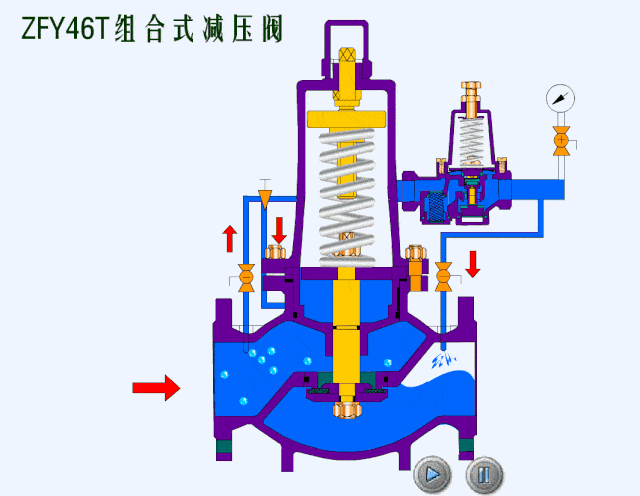 水力冲压机原理动画图片