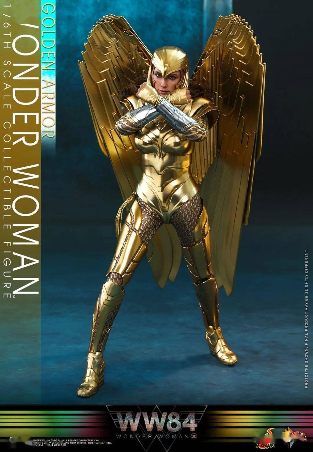 美系hottoysht16黄金盔甲版神奇女侠50