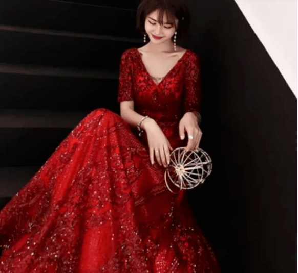三款红色礼服,你最喜欢哪件?看你在男人眼中是什么档次