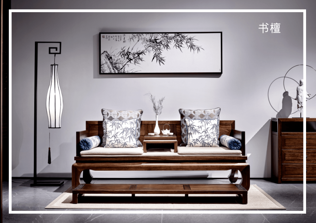 宋式家具是极简美学的典范书檀融合艺术与功能的卧室空间让居者体验
