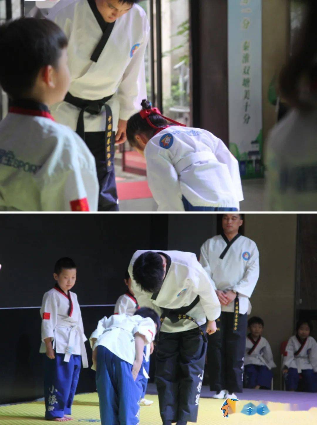 礼仪永远是跆拳道精神最具体的体现,以敬礼的形式表现出来,表示尊重