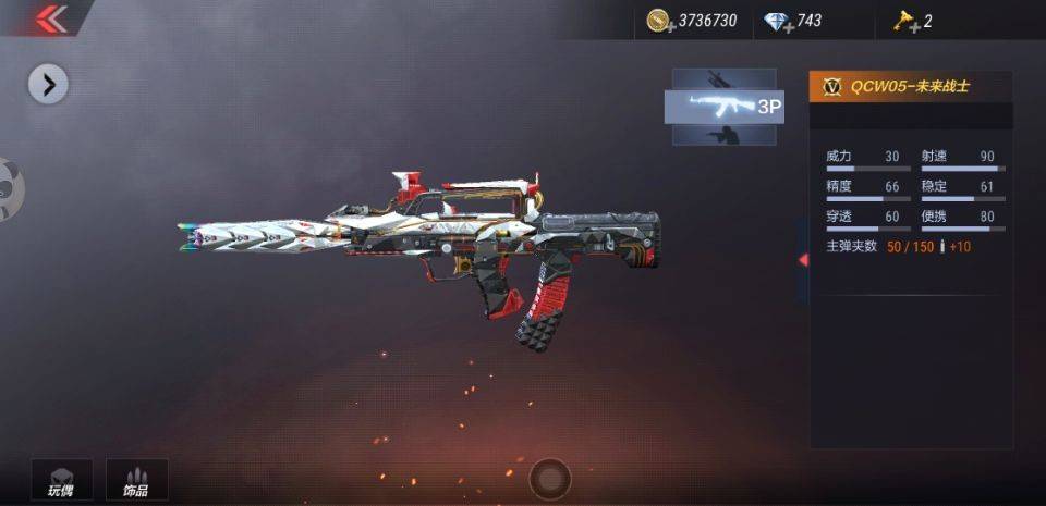 cf手游最强的5把冲锋枪它这个属性是王者之翼的顶级配置