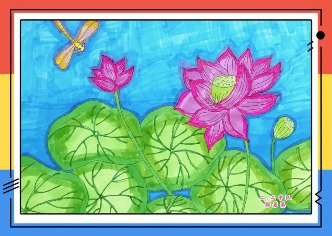 大明湖儿童绘画图图片
