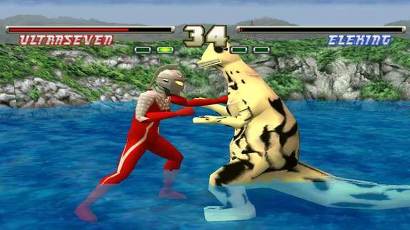 沙漠游戏奥特曼格斗进化1第48赛文打怪兽娱乐解说