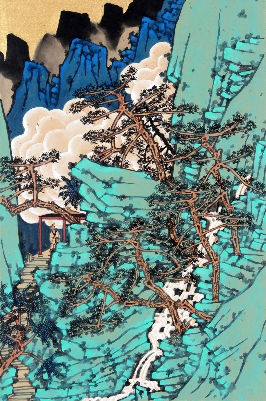 【全国美术家"聚焦脱贫攻坚"写生创作万里行】知名画家许俊作品赏析