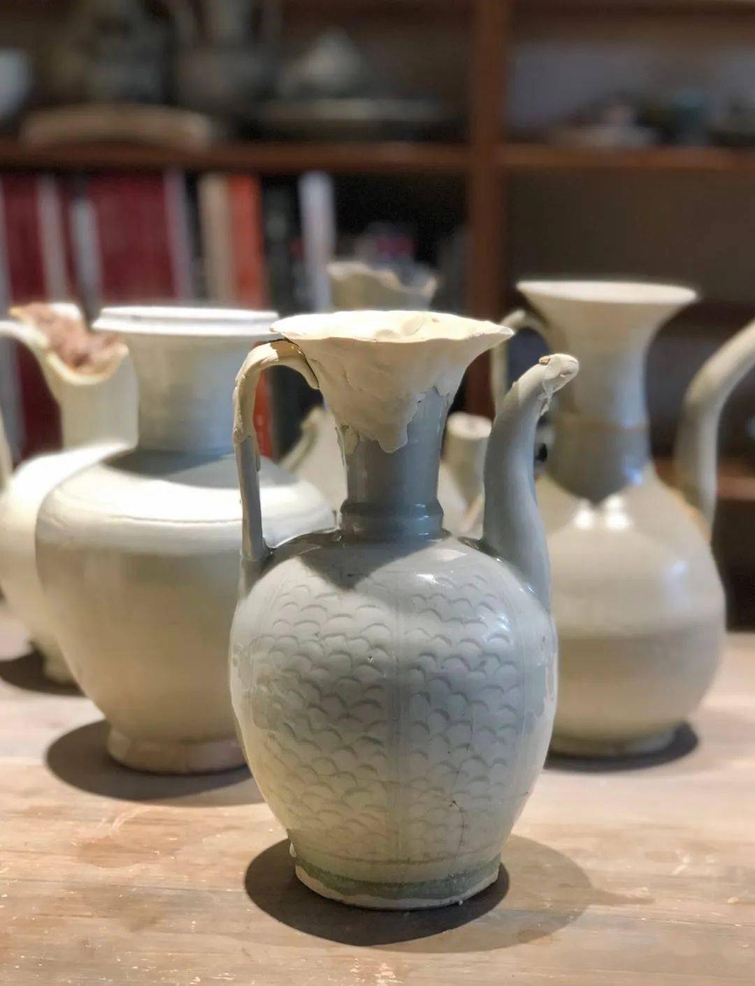 古陶瓷修复 | 南宋青白釉鱼鳞纹执壶