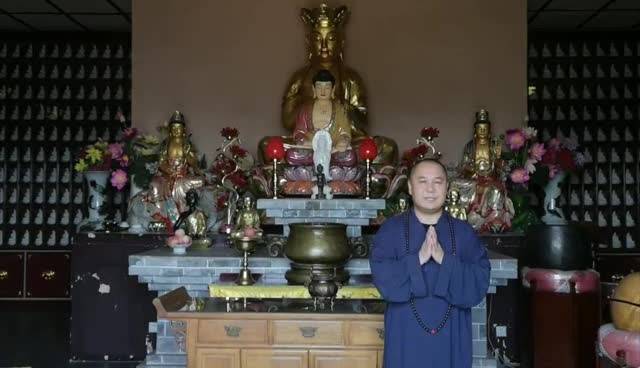 西安华严寺住持宽昌法师诵心经为高考学子祈福