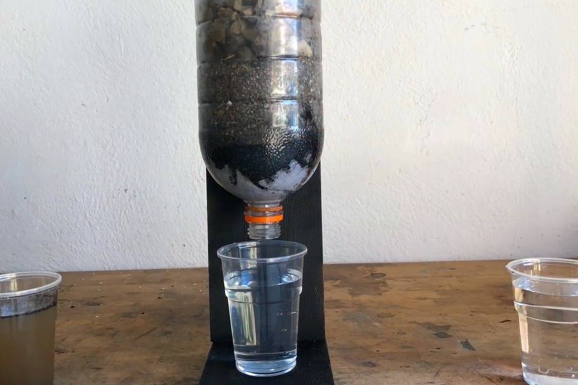 矿泉水瓶自制过滤器图片