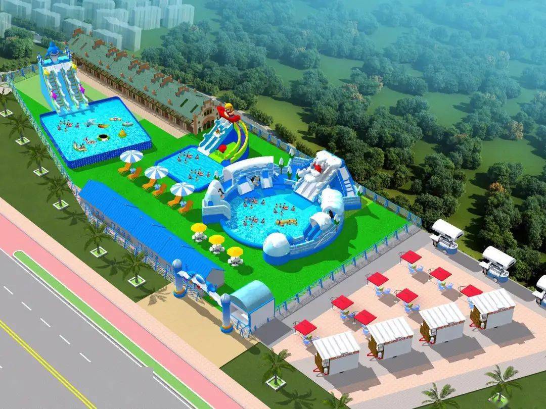 奔走相告凯里市民在市区就可以体验大型水上乐园避暑烧烤