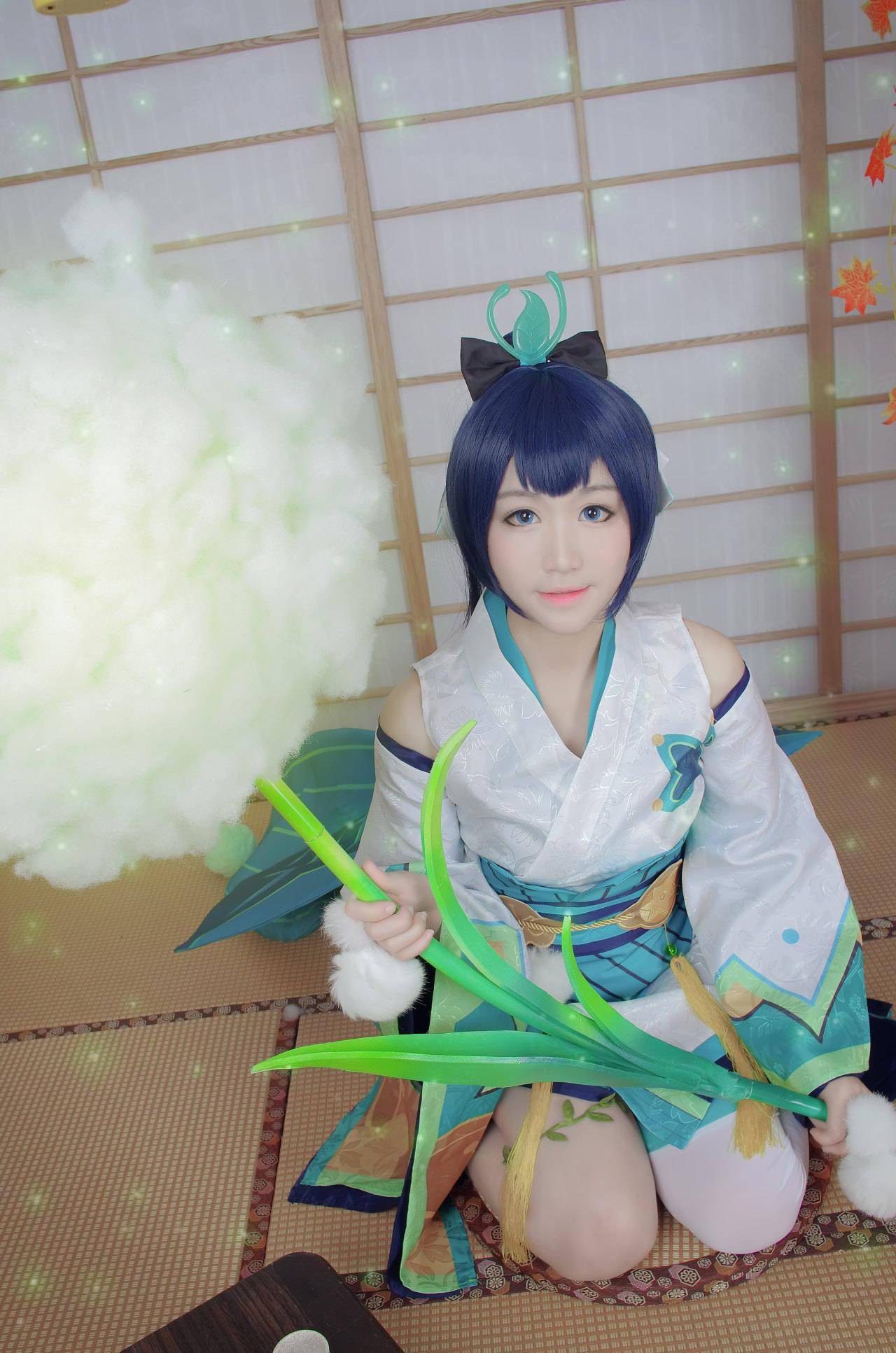 网易阴阳师萤草未觉醒cosplay