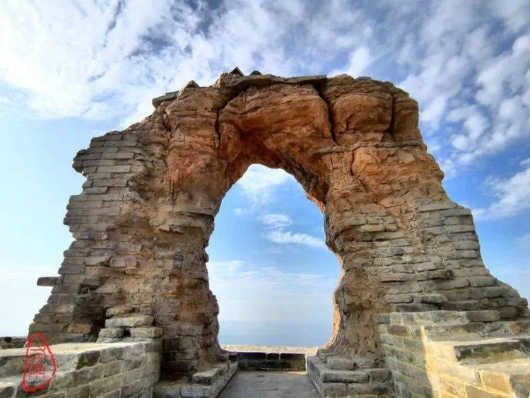 冬雨山西广武长城月亮门再现昔日风采