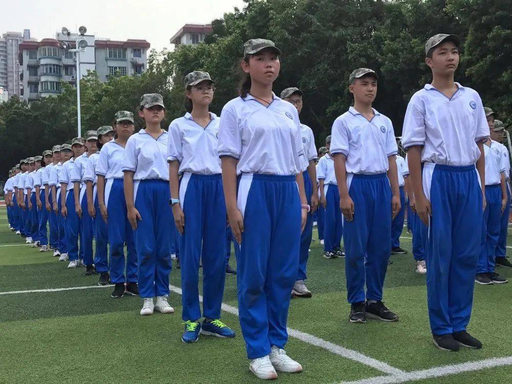 86初中军训锻造青春成就优秀广州市第八十六中学初中部2020级军训