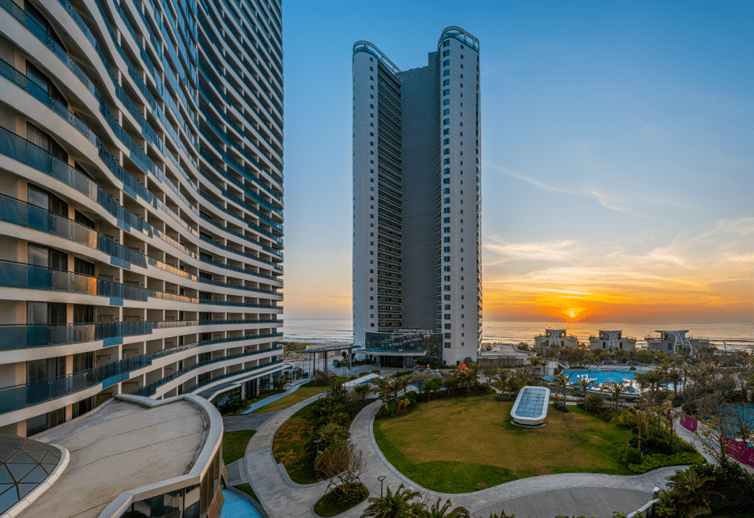 海边度假磨子石公园双月湾观景平台入住超豪华酒店双月湾君廷度假酒店
