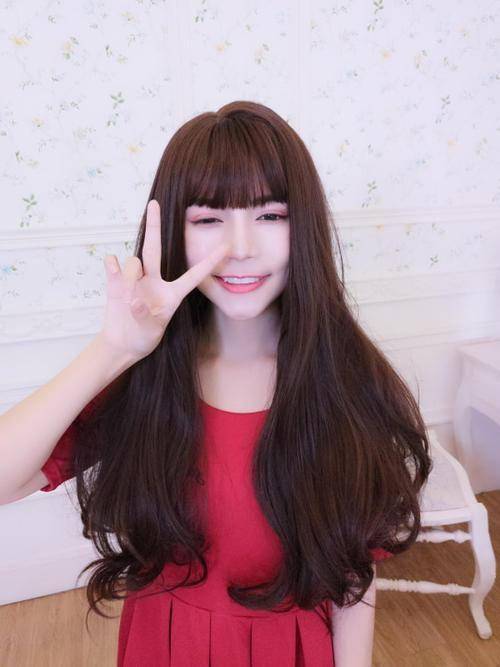 2020日韩初秋中长发卷发模板复古卷度再回归