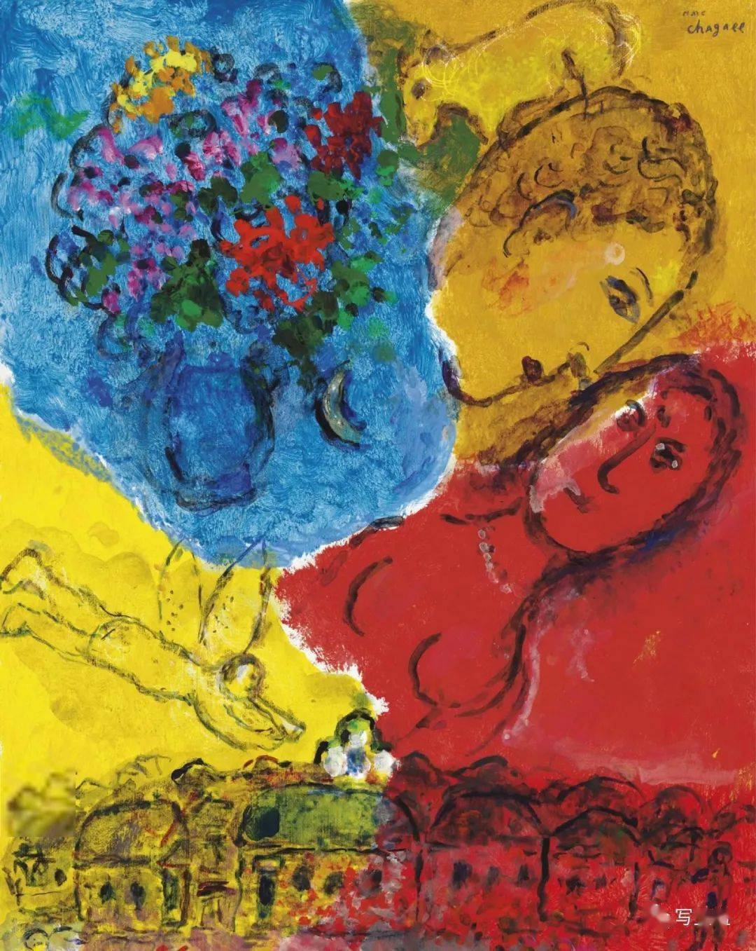 写生啦蓝色的梦夏加尔作品欣赏