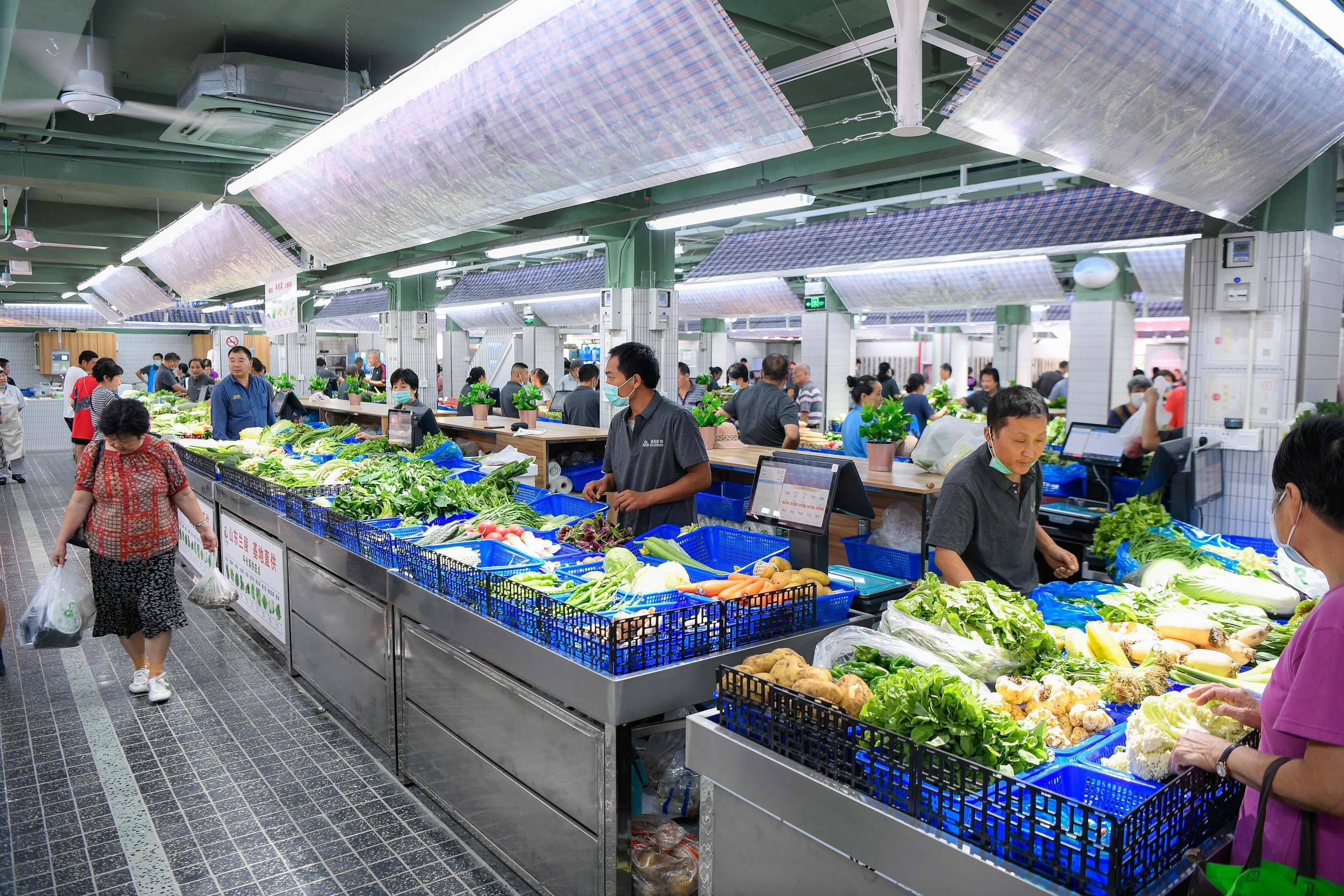 黄浦最"浪漫"名字菜场百日后"焕新"亮相_摊位