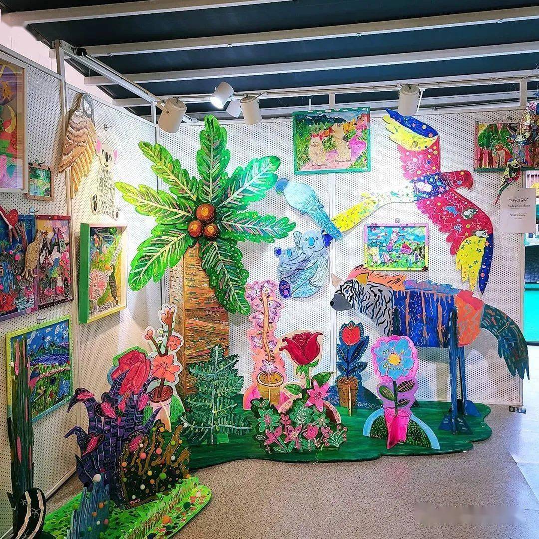 当代艺术家启发的创意儿童美术课及作品展览