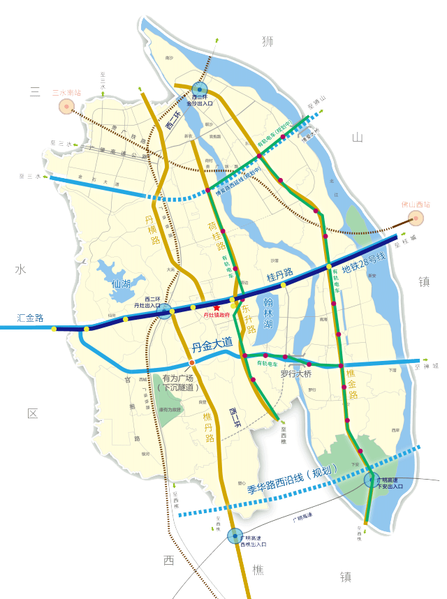 丹灶镇地图图片
