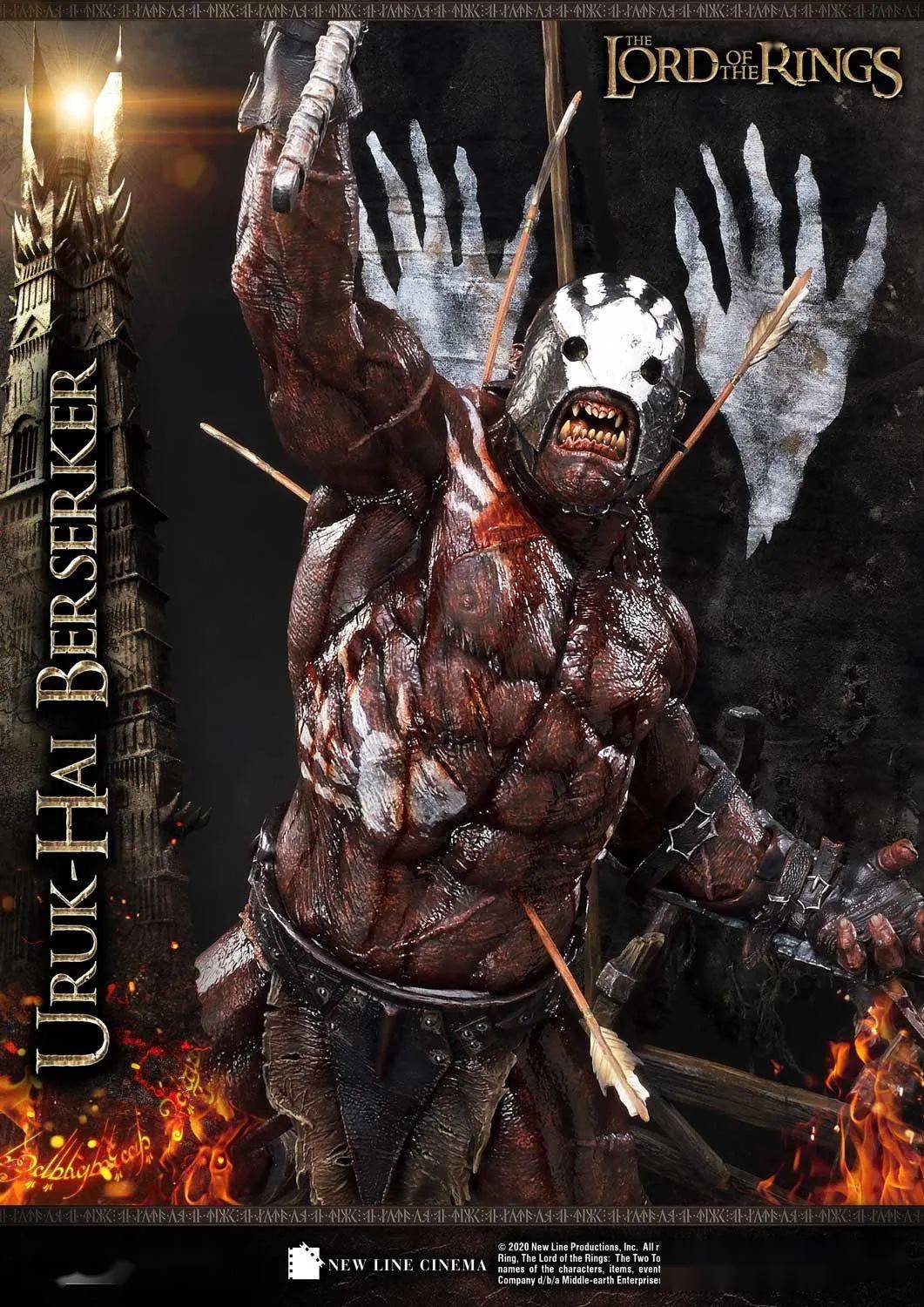 新品预定prime1studiop1spmlotr0414指环王魔戒强兽人雕像