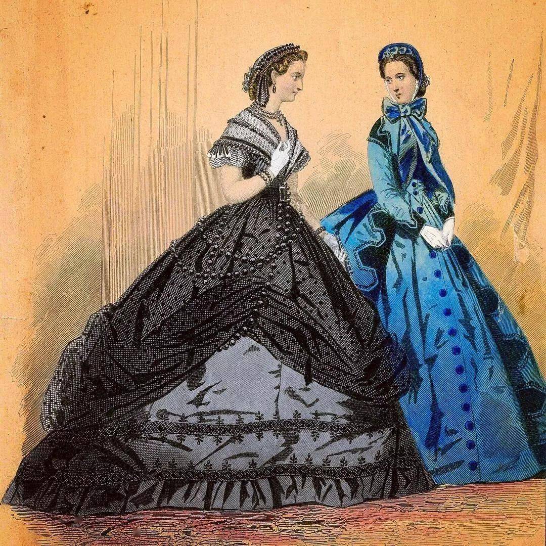 以前没有电脑的时候服装效果图长这样200张复古服装效果图