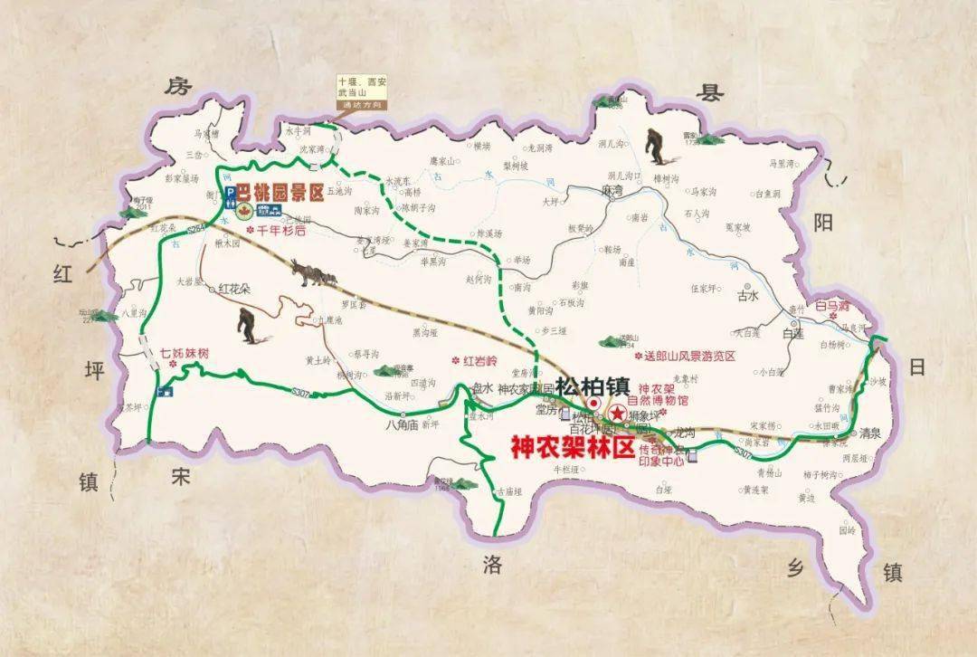 快收藏最新神农架全域全景图让你玩转各景区